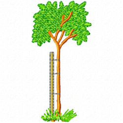 Flowers And Tree Embroidery Design 5